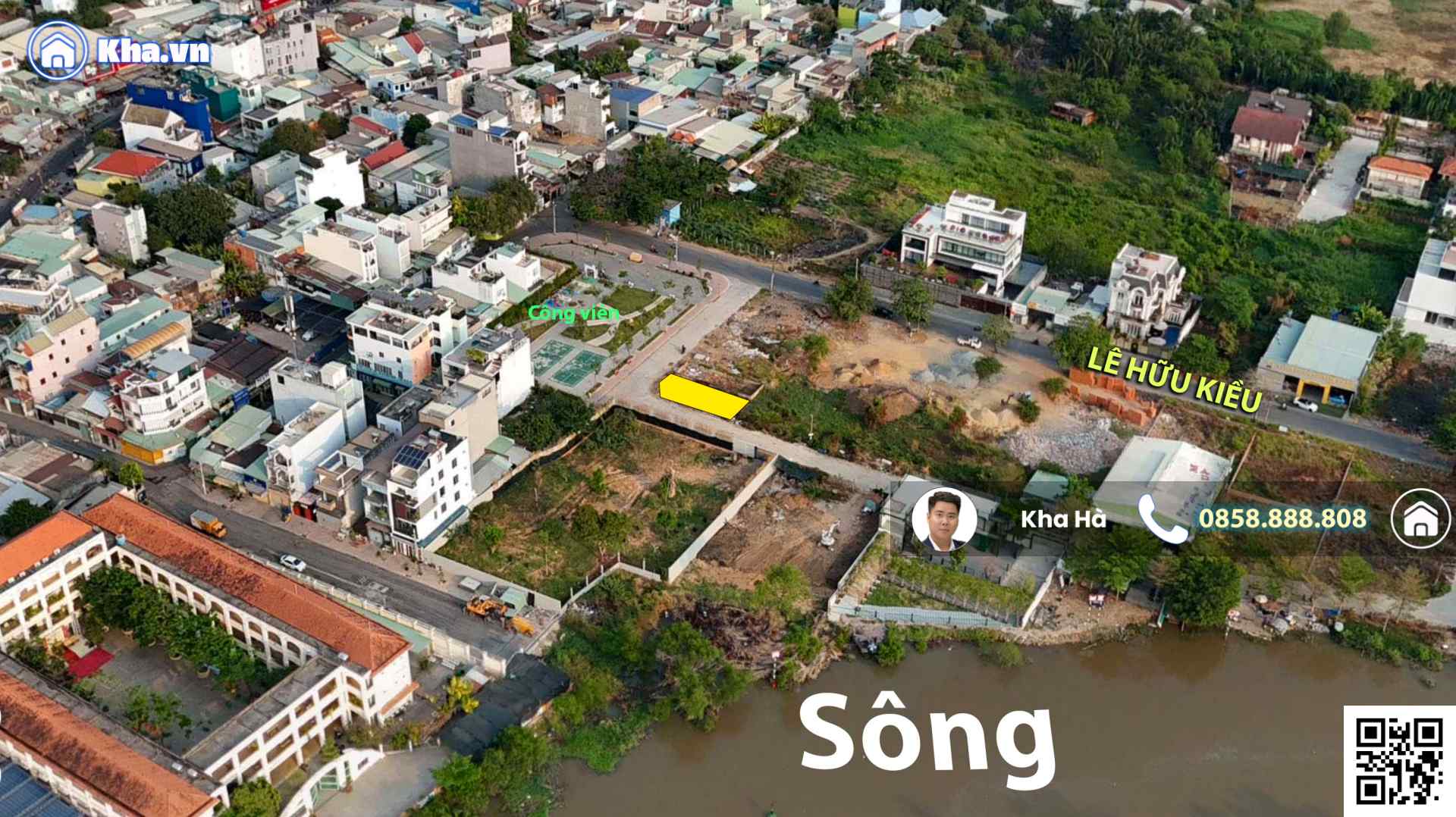 Đất Góc 7.4×17=118m2 view công viên sát sông Lê Hữu Kiều, Bình Trưng Tây, Quận 2