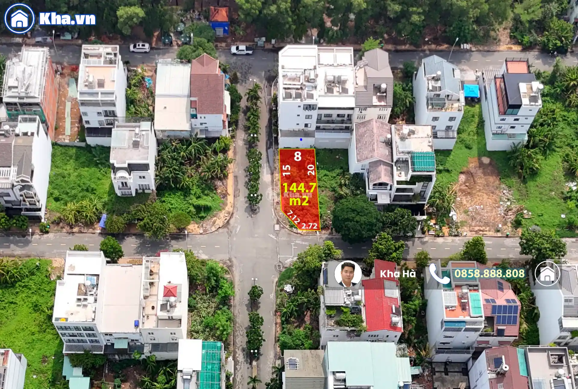 Bán Lô Đất Góc 8×20 144m2 – Ven sông thoáng mát – KDC Thế Kỷ 21