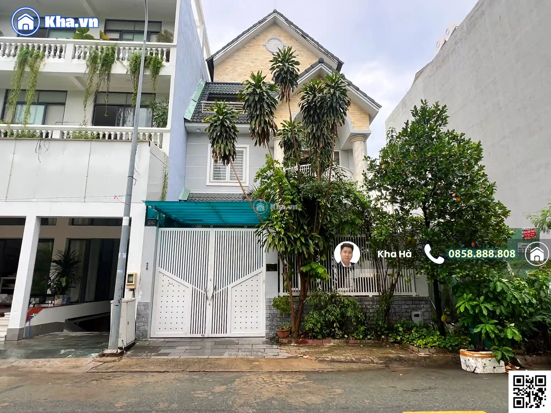 Bán Nhà 8×23=184m2, kiên cố, nhiều cây xanh, mặt tiền công viên (Có Hầm), ven sông Sài Gòn, Bình An, Quận 2
