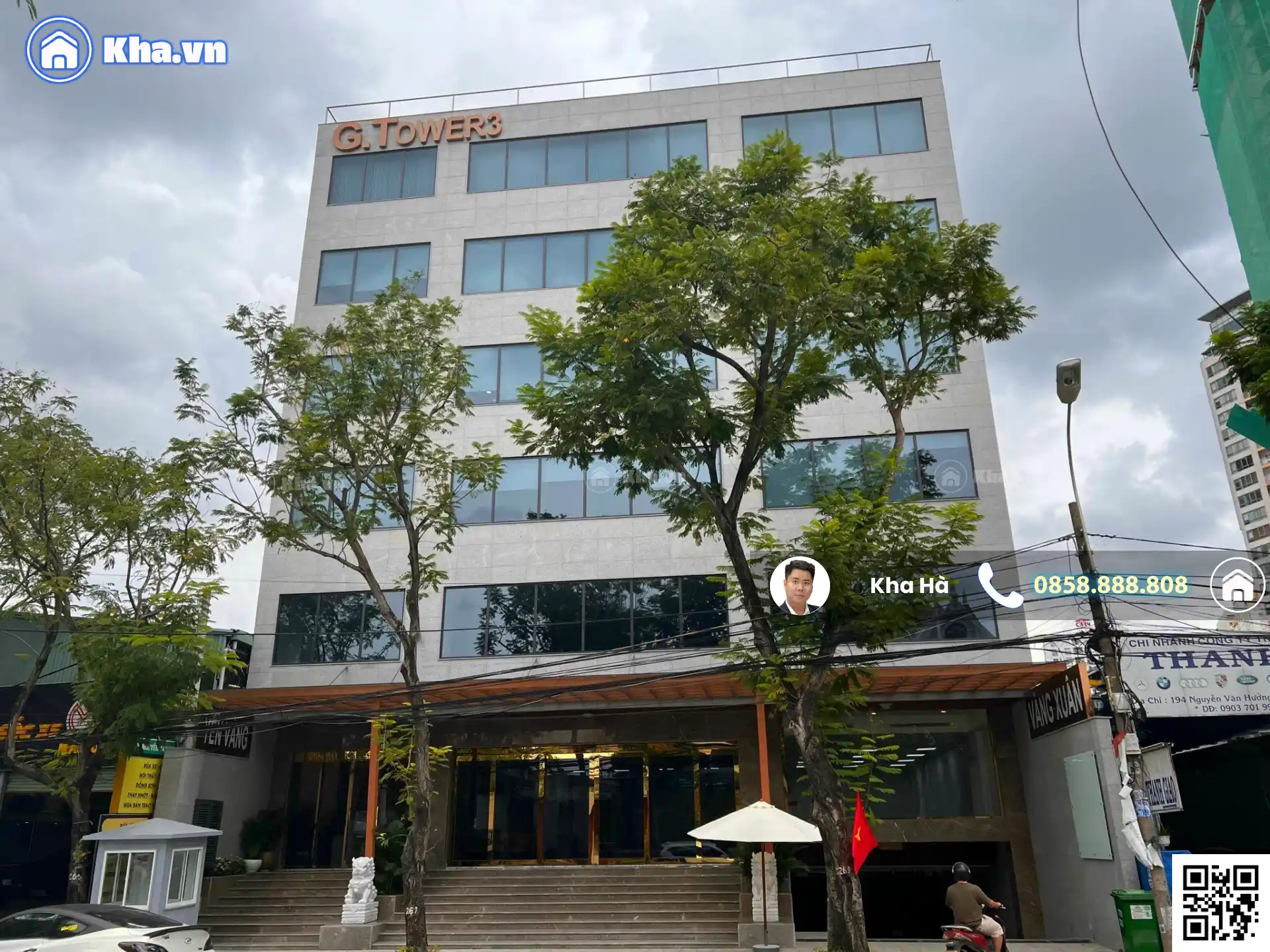 Toà Văn Phòng 20×26=507m2 – Mặt tiền Nguyễn Văn Hưởng Thảo Điền (2500m2 sàn) Hầm 6 tầng