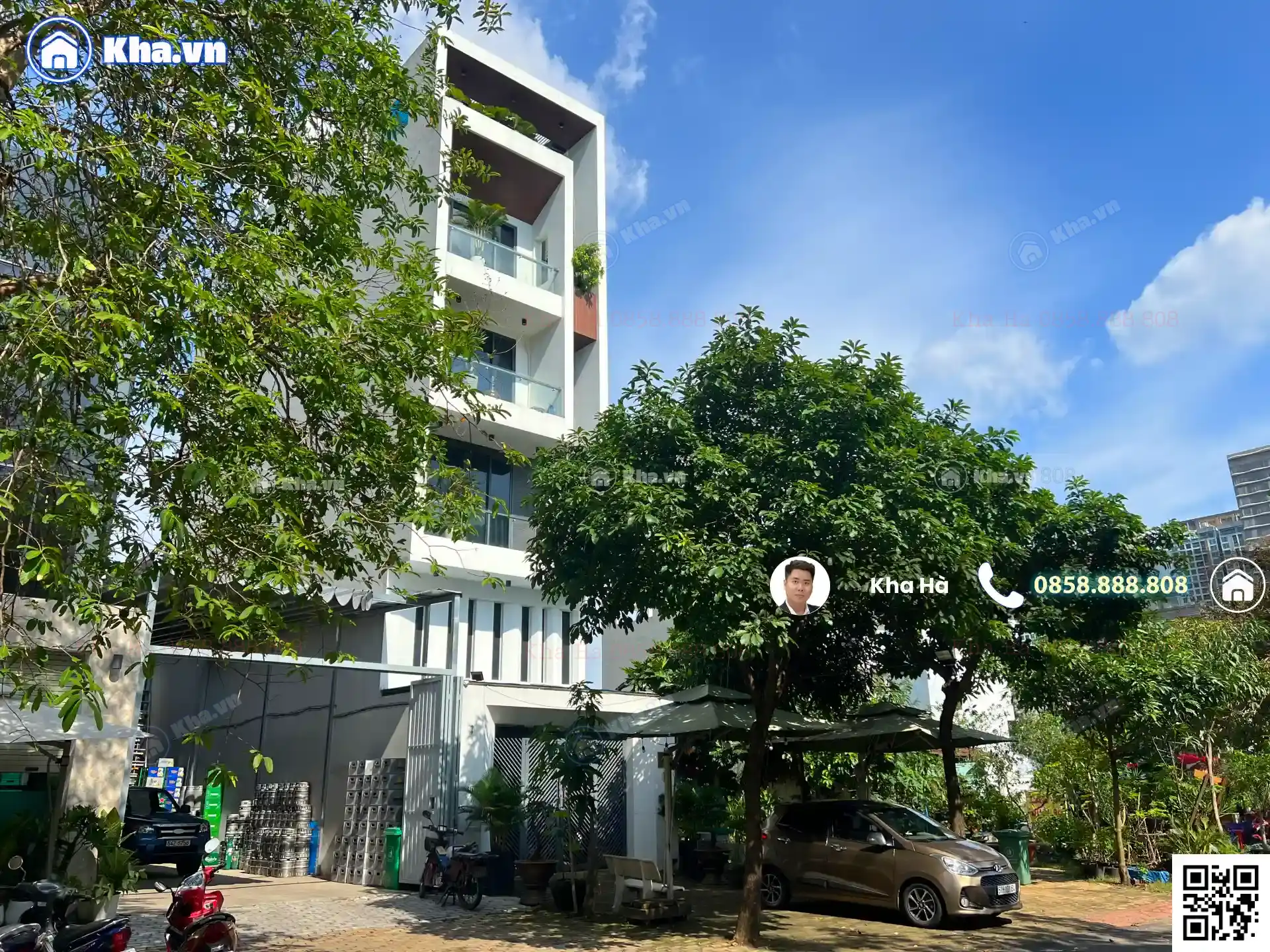 Bán nhà 5×20.5 (6 Tầng) mặt tiền 75 Trương Văn Bang, Thế Kỷ 21, Bình Trưng Tây, Quận 2, ven sông Giồng mát mẻ