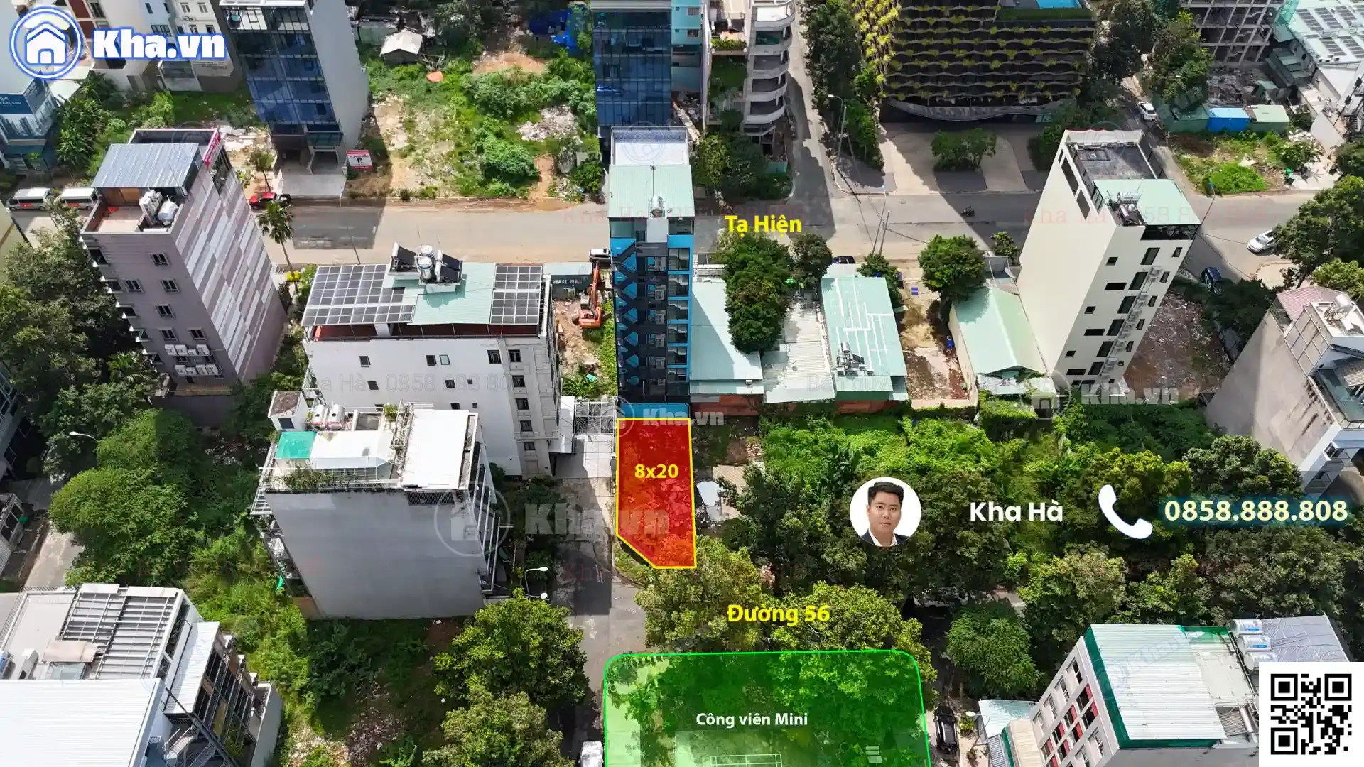 Đất góc 8×20 Thạnh Mỹ Lợi – Văn phòng CHDV khai thác cho thuê, đối diện công viên – 31 Đường số 60 Huy Hoàng