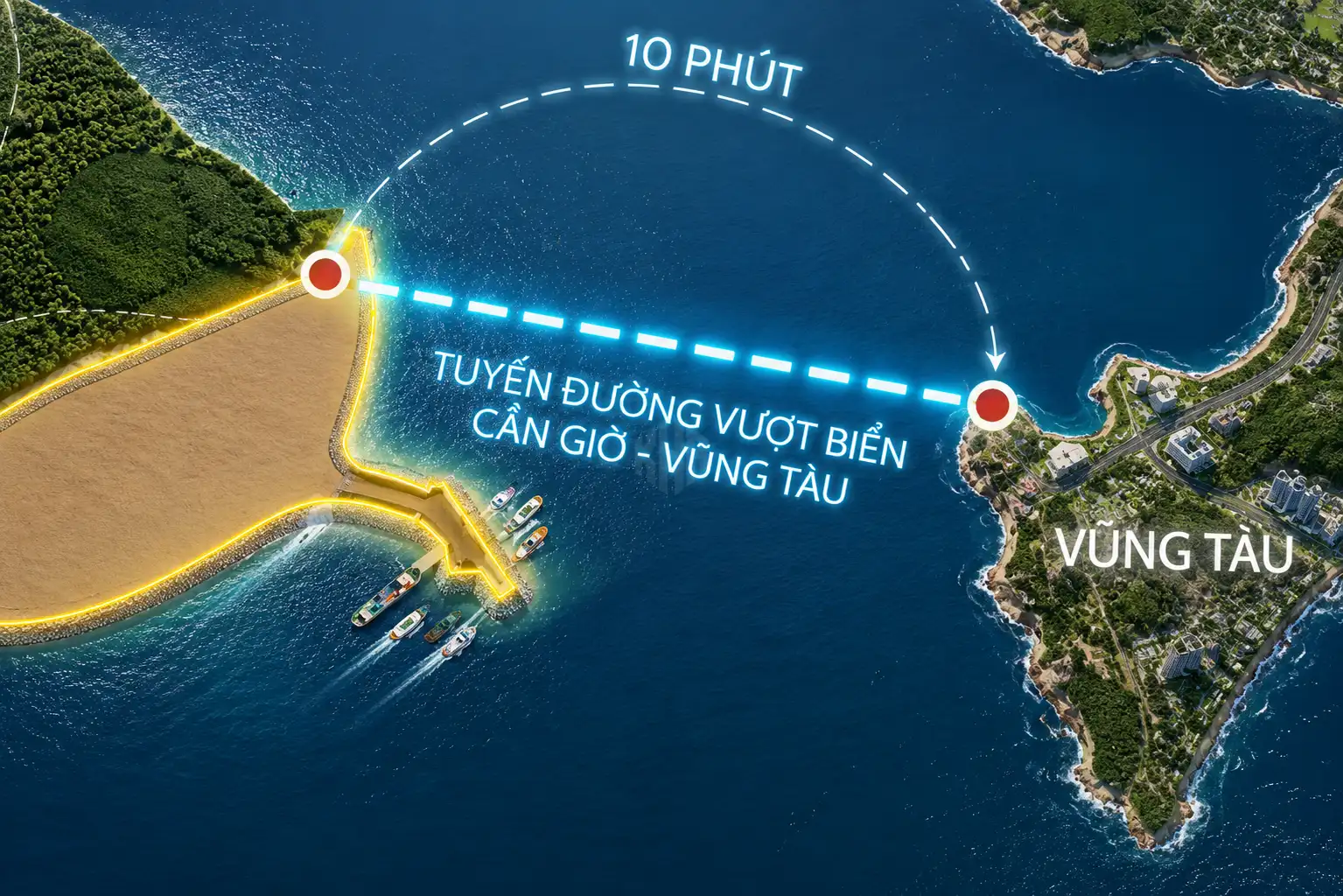 Đường vượt biển Cần Giờ - Vũng Tàu