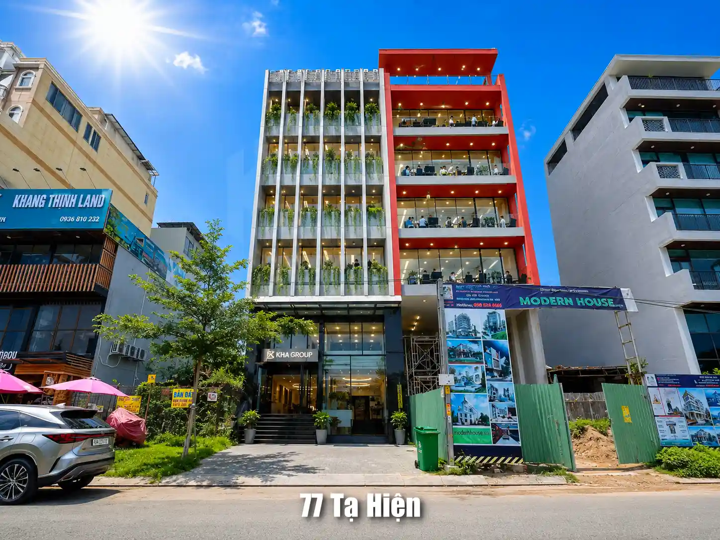 Bán tòa nhà 77 Tạ Hiện TML – KDC Huy Hoàng – Trục chính kinh doanh (Hầm 7 tầng)