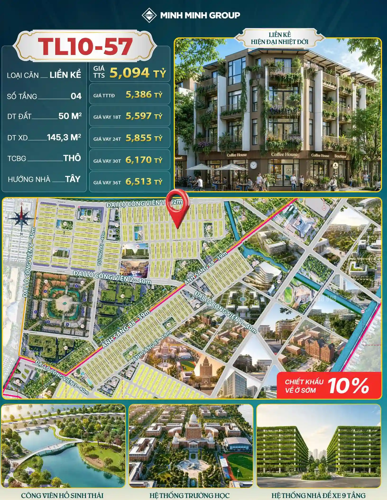 Bán nhà phố 5×10 – Trục Công viên Quốc Tế – Vinhomes Hóc Môn TL10-57 – ảnh chuyển nhượng